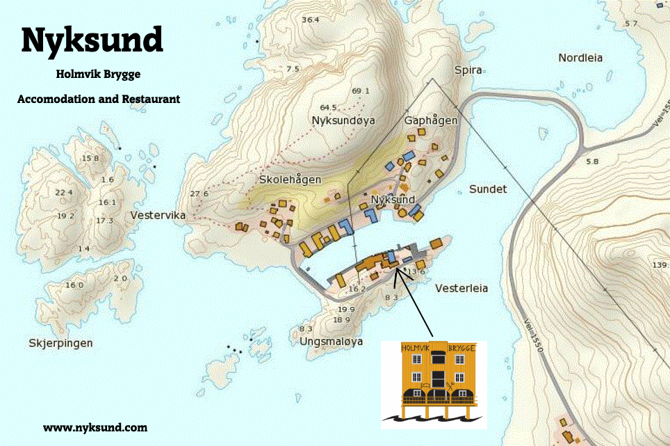 nyksund kart Accomondation